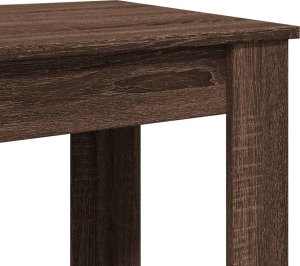 vidaXL Stolik barowy, przydymiony dąb, 102x50x103,5 cm 7