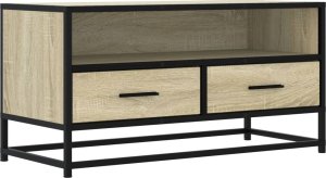 vidaXL Szafka pod telewizor, dąb sonoma, 80x34,5x40 cm 2