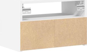 vidaXL vidaXL Wiszące szafki nocne, 2 szt., białe, 45x26x28,5 cm 7