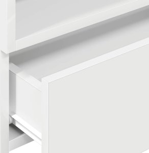 vidaXL vidaXL Wiszące szafki nocne, 2 szt., białe, 45x26x28,5 cm 9