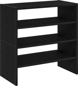 vidaXL vidaXL Stojaki na buty 2 szt., sztaplowany, czarny, 60x30x30,5 cm 6