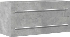 vidaXL vidaXL Szafka pod umywalkę, szarość betonu, 100 x 38,5 x 48 cm, płyta 2