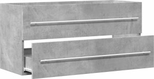 vidaXL vidaXL Szafka pod umywalkę, szarość betonu, 100 x 38,5 x 48 cm, płyta 5