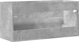 vidaXL vidaXL Szafka pod umywalkę, szarość betonu, 100 x 38,5 x 48 cm, płyta 7