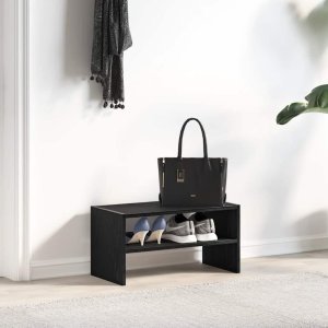 vidaXL vidaXL Stojak na buty, sztaplowany, czarny, 60x30x30,5 cm 3