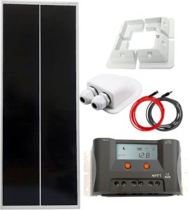 SolarFam Zestaw solarny 100W 12V MPPT USB 2