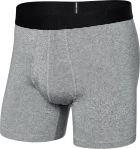 SAXX Bokserki męskie chłodzące / sportowe z rozporkiem SAXX DROPTEMP COOL Boxer Brief Fly  szare S 1