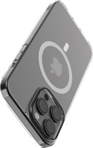 Comma Comma nakładka Hard Jacket Mag do iPhone 15 przeźroczysta antybakteryjna 3