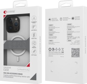 Comma Comma nakładka Hard Jacket Mag do iPhone 15 przeźroczysta antybakteryjna 4