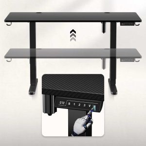 Biurko Huzaro Hero 8.2 Black Czarne 120 cmx60 cm 3