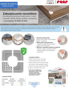 Reer Zabezpieczenie piankowe osłona narożników rogów mebli klej 3M 4szt REER 14