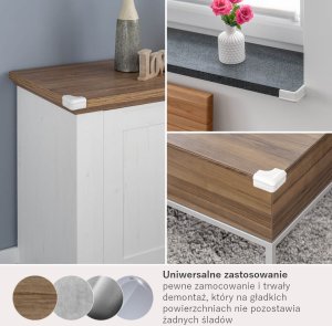 Reer Zabezpieczenie piankowe osłona narożników rogów mebli klej 3M 4szt REER 3