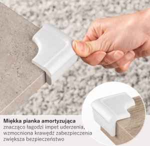 Reer Zabezpieczenie piankowe osłona narożników rogów mebli klej 3M 4szt REER 6