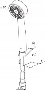 Zestaw prysznicowy Oras SHOWER SET APOLLO 3