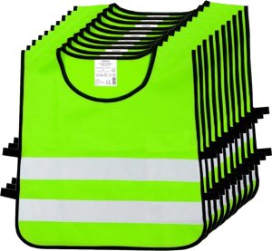 Insafe Kamizelka odblaskowa ostrzegawcza dla dzieci przedszkolaków 42x45cm 10szt 2