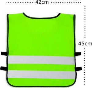 Insafe Kamizelka odblaskowa ostrzegawcza dla dzieci przedszkolaków 42x45cm 10szt 4