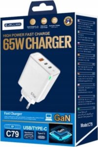 Ładowarka Jellico JELLICO ładowarka sieciowa C79 GaN PD 65W 2xUSB-C + 1xUSB QC3.0 Biały 2