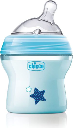 Chicco Butelka plastikowa NaturalFeeling Blue 0M+ 150ml 1