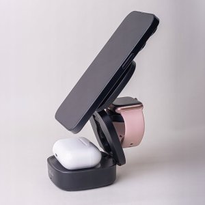 MaxLife  Maxlife wireless charger MXWC-06 15W 3in1, black 9