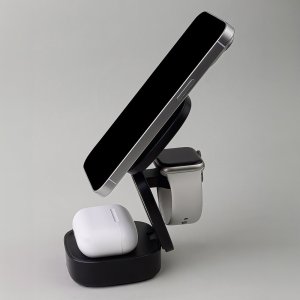 MaxLife  Maxlife wireless charger MXWC-06 15W 3in1, black 10