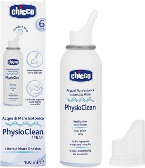 Chicco PhysioClean Spray Izotoniczna woda morska do nosa 100ml 1