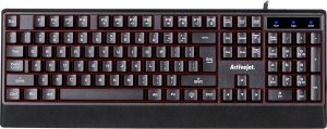 Klawiatura Activejet Activejet K-3255 Klawiatura przewodowa USB czarna 14