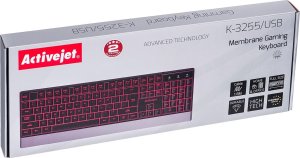 Klawiatura Activejet Activejet K-3255 Klawiatura przewodowa USB czarna 18