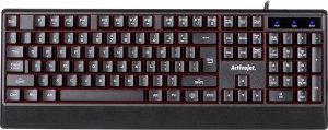 Klawiatura Activejet Activejet K-3255 Klawiatura przewodowa USB czarna 6