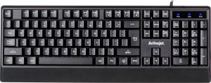 Klawiatura Activejet Activejet K-3255 Klawiatura przewodowa USB czarna 9