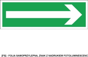Reis Z-1E - Znak ewakuacyjny Kierunek do wyjścia drogi ewakuacji 2