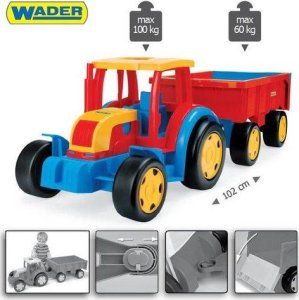 Wader Traktor z przyczepą 120 cm Gigant pudełko 8