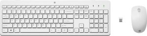 Klawiatura + mysz HP Zestaw klawiatura + mysz HP 230 Wireless Mouse and Keyboard Combo bezprzewodowe białe 3L1F0AA 1