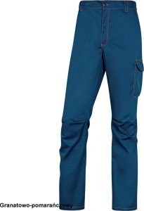 Delta Plus PANOSTRPA - Spodnie robocze panostyle serża: 63% poliester 34% bawełna 3% elastan 240 g/m2 - granatowo-pomarańczowy S 3