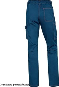 Delta Plus PANOSTRPA - Spodnie robocze panostyle serża: 63% poliester 34% bawełna 3% elastan 240 g/m2 - granatowo-pomarańczowy S 4