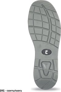 CERVA GERA S1 SR - Lekkie półbuty zawodowe robocze lekka tekstylna dziana cholewka metalowy podnosek i wkładka antyprzebiciowa - czarny/czerwony 48 6