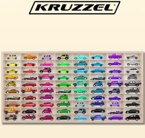 Kruzzel Półka drewniana na auta/resoraki KRUZZEL 20233 14