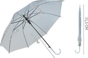 Malatec Parasolka przezroczysta biała 4