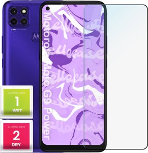 Hello Case Szkło Hartowane do Motorola Moto G9 Power (szybka 9H, płaskie 2.5D, szybka) 1