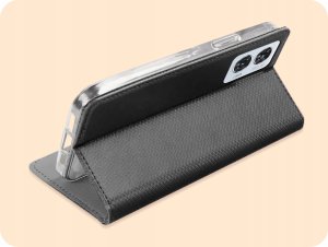 Hello Case ETUI Z KLAPKĄ DO Motorola Edge 50 Fusion CZARNE ZAMYKANE MAGNETYCZNE 5