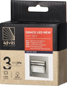 Oprawa schodowa Orno DRACO LED NEW 1,5W, oprawa schodowa podtynkowa, 12VDC, 30lm, 6000K, satyna, innowacyjny sposób montażu 2