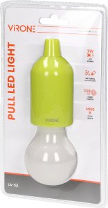 Orno Bateryjna lampka nocna na sznurku 1W LED, 3 x AAA, limonkowa 2