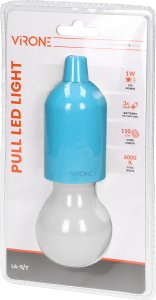 Orno Bateryjna lampka nocna na sznurku 1W LED, 3 x AAA, turkusowa 2