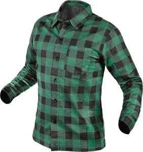 Neo Koszula flanelowa, zielona, rozmiar XL 1