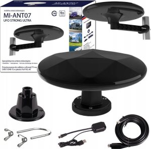 Antena RTV Nvox Antena mistral mi-ant07 ufo strong ultra czarna 1