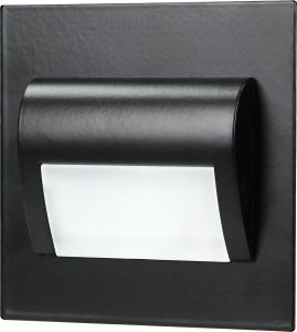 Oprawa schodowa Orno DRACO LED NEW 1,5W, oprawa schodowa podtynkowa, 12VDC, 30lm, 3000K, czarny, innowacyjny sposób montażu 1
