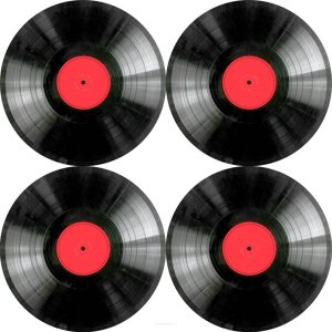 Bertoni Zestaw podkładek na stół okrągłych 4D - VINYL  1