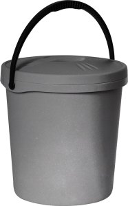 Plast Team Wiadro z pokrywą 16 L szary 1