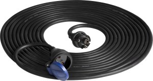 Orno Przedłużacz warsztatowy bryzgoszczelny IP44, 1x2P+Z 10m,kabel gumowy olejoodporny H07RN-F 3x1,5mm?, 230VAC/16A 1