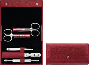 Zwilling Beauty Zestaw do manicure Zwilling Classic Inox  czerwone, skórzane etui, 5 elementów 1