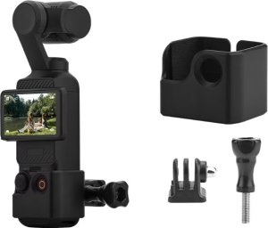 BRDRC UCHWYT ADAPTER WSPORNIK DO KAMERY DJI OSMO POCKET 3 - MOCOWANIE 1/4 CALA CZARNY 8